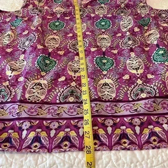 Talbots New With Tags Plus Size 2X Sleeveless Shell Top Medallion Design - Picture 6 of 8